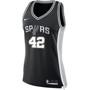42 - Bertans San Antonio Spurs Women's Nike Custom Personalized Icon Swingman Jersey - Black