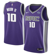Load image into Gallery viewer, 10 - Men&#39;s Nike Frank Mason III Purple Sacramento Kings Swingman Sponsor Patch Jersey - Icon Edition