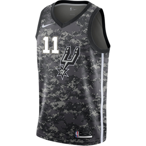 11 - Forbes San Antonio Spurs Men's Nike 2018-19 City Edition Swingman Personalized Jersey - Navy