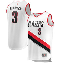 Load image into Gallery viewer, 3 - C.J. McCollum Portland Trail Blazers Fast Break Jersey - Association Edition - White