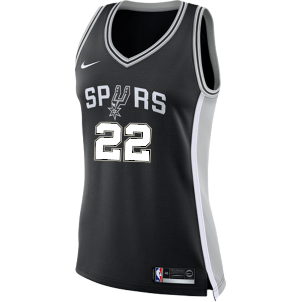 22 - Gay San Antonio Spurs Women's Nike Custom Personalized Icon Swingman Jersey - Black