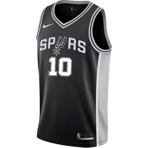 10 - Costello San Antonio Spurs Men's Nike Custom Personalized Icon Swingman Jersey - Black