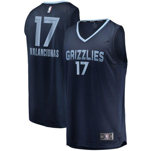 17 - Men's Fanatics Branded Jonas Valanciunas Memphis Grizzlies Fast Break Jersey – Icon Edition - Navy