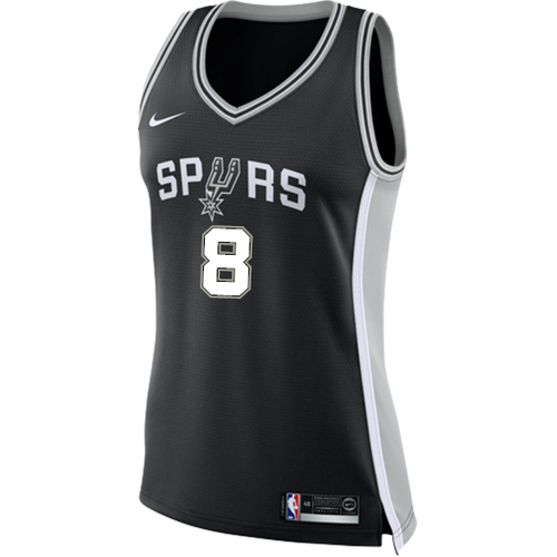 8 - Mills San Antonio Spurs Women's Nike Custom Personalized Icon Swingman Jersey - Black