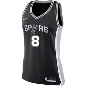 8 - Mills San Antonio Spurs Women's Nike Custom Personalized Icon Swingman Jersey - Black