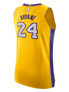 24 - Los Angeles Lakers Kobe Bryant Icon Authentic Jersey - Gold