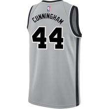 Load image into Gallery viewer, 44 - Cunningham San Antonio Spurs Men&#39;s Nike 2018-19 Statement Edition Swingman Personalized Jersey  - Grey
