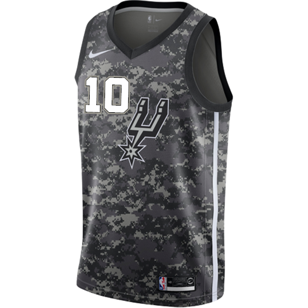 10 - Derozan San Antonio Spurs Men's Nike 2018-19 City Edition Swingman Personalized Jersey - Navy