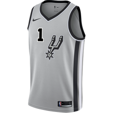 Load image into Gallery viewer, 1 - Walker San Antonio Spurs Men&#39;s Nike 2018-19 Statement Edition Swingman Personalized Jersey  - Grey