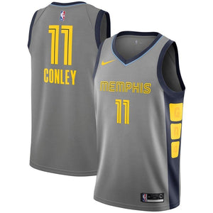 11 - Men's Nike Mike Conley Memphis Grizzlies City Edition Swingman Jersey - Gray