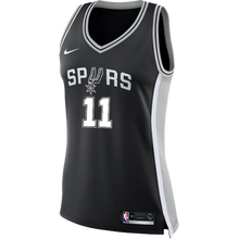 Load image into Gallery viewer, 11 - Forbes San Antonio Spurs Women&#39;s Nike Custom Personalized Icon Swingman Jersey - Black