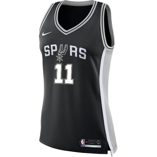 11 - Forbes San Antonio Spurs Women's Nike Custom Personalized Icon Swingman Jersey - Black