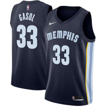 Load image into Gallery viewer, 33 - Men&#39;s Nike Marc Gasol Memphis Grizzlies Swingman Jersey - Icon Edition - Navy