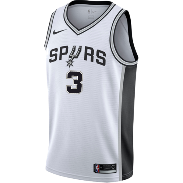 3 - Paul San Antonio Spurs Men's Nike Custom Personalized Icon Swingman Jersey - White