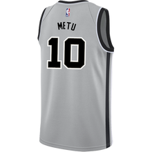 Load image into Gallery viewer, 10 - Metu San Antonio Spurs Men&#39;s Nike 2018-19 Statement Edition Swingman Personalized Jersey  - Grey