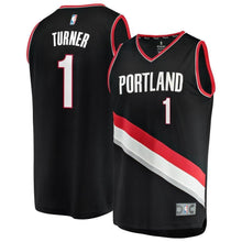 Load image into Gallery viewer, 1 - Evan Turner Portland Trail Blazers Fast Break Player Jersey - Icon Edition - Black