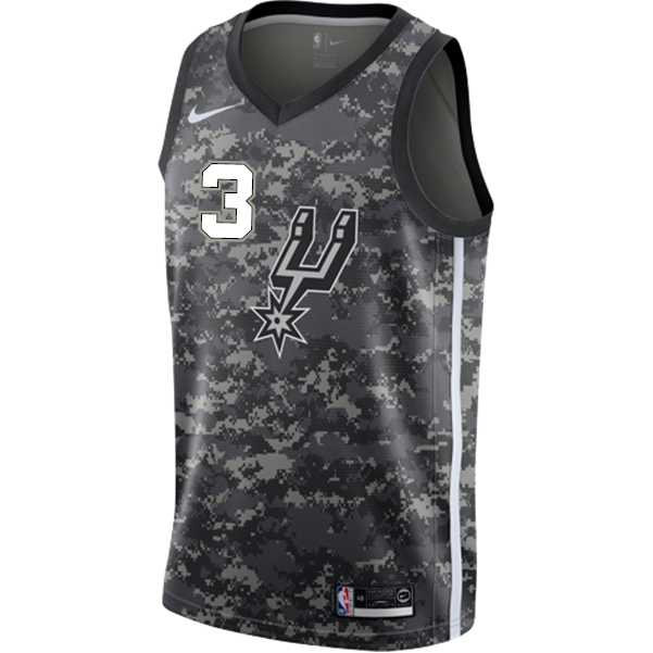 3 - Paul San Antonio Spurs Men's Nike 2018-19 City Edition Swingman Personalized Jersey - Navy