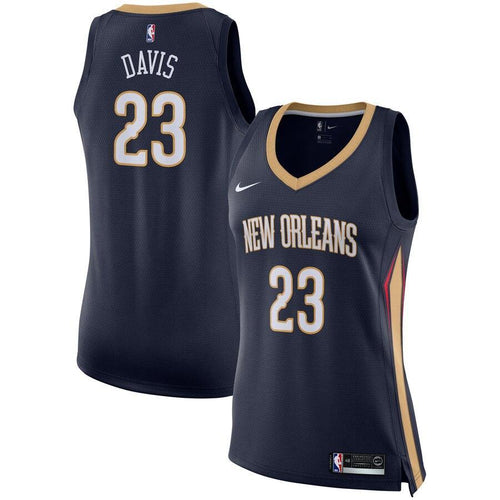 23 - Women's Nike Anthony Davis Navy New Orleans Pelicans Swingman Jersey - Icon Edition - Navy