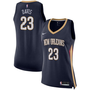 23 - Women's Nike Anthony Davis Navy New Orleans Pelicans Swingman Jersey - Icon Edition - Navy