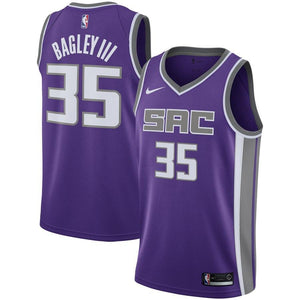35 - Men's Nike Marvin Bagley III Purple Sacramento Kings Swingman Jersey