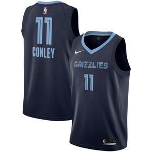 11 - Men's Nike Mike Conley Memphis Grizzlies Replica Swingman Jersey - Icon Edition - Navy