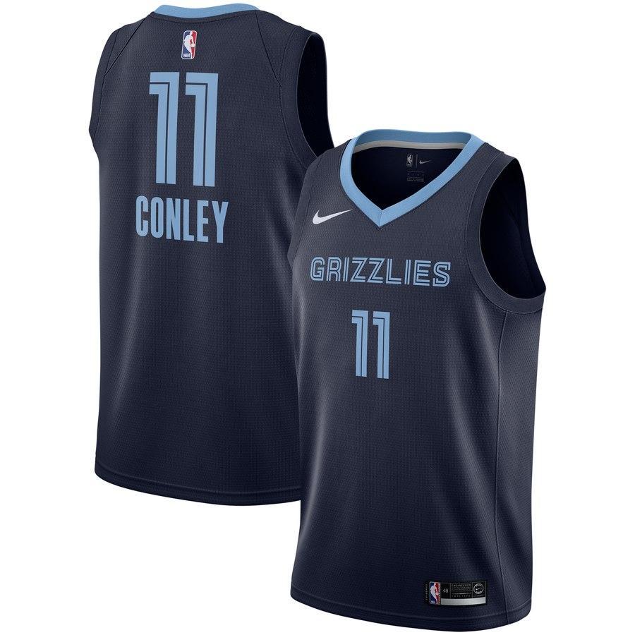 11 - Men's Nike Mike Conley Memphis Grizzlies Replica Swingman Jersey - Icon Edition - Navy
