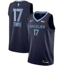 Load image into Gallery viewer, 17 - Men&#39;s Nike Garrett Temple Memphis Grizzlies Swingman Sponsor Patch Jersey – Icon Edition - Navy