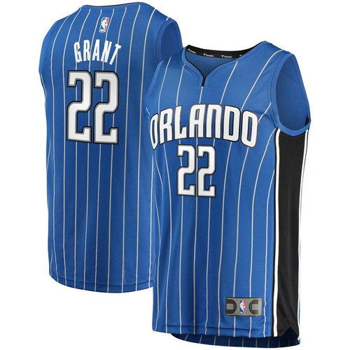 22 - Men's Fanatics Branded Jerian Grant Blue Orlando Magic Fast Break Replica Jersey – Icon Edition - Blue