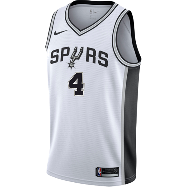 4 - White San Antonio Spurs Men's Nike Custom Personalized Icon Swingman Jersey - White