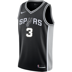 3 - Paul San Antonio Spurs Men's Nike Custom Personalized Icon Swingman Jersey - Black