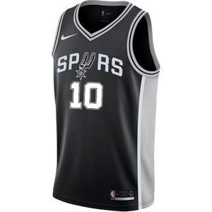 10 - Derozan San Antonio Spurs Men's Nike Custom Personalized Icon Swingman Jersey - Black