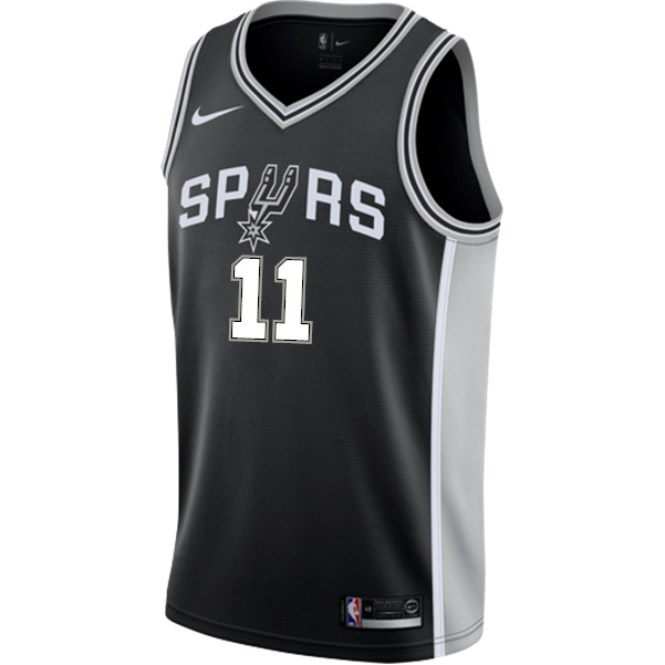 11 - Forbes San Antonio Spurs Men's Nike Custom Personalized Icon Swingman Jersey - Black