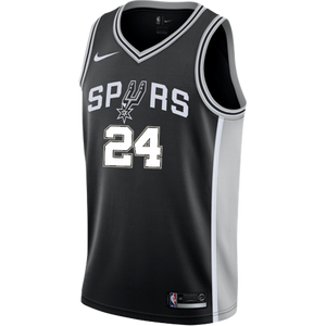 24 - Hilliard San Antonio Spurs Men's Nike Custom Personalized Icon Swingman Jersey - Black
