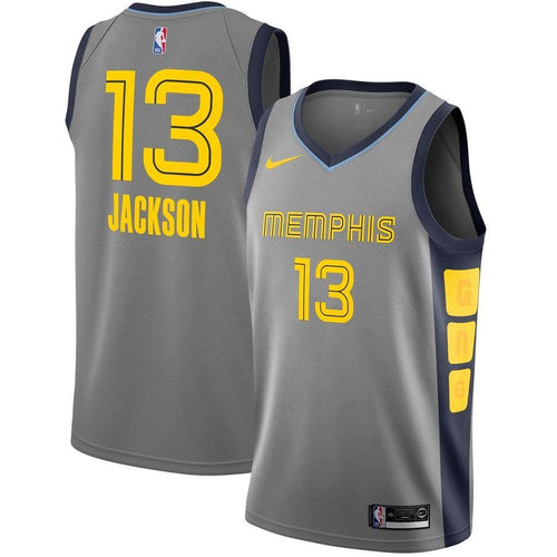 13 - Men's Nike Jaren Jackson Jr. Gray Memphis Grizzlies City Edition Swingman Jersey - Gray