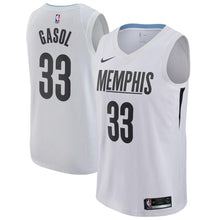 Load image into Gallery viewer, 33 - Men&#39;s Nike Marc Gasol Memphis Grizzlies Swingman Jersey - City Edition - White