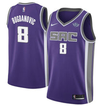 Load image into Gallery viewer, 8 - Men&#39;s Nike Bogdan Bogdanovic Purple Sacramento Kings Swingman Sponsor Patch Jersey - Icon Edition
