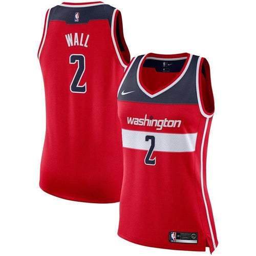 02 - Women's Nike John Wall Red Washington Wizards Swingman Jersey - Icon Edition - Red