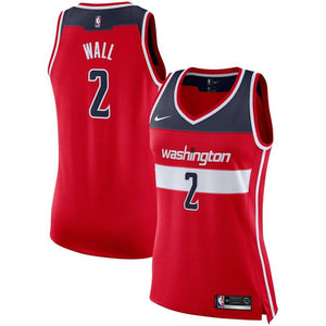02 - Women's Nike John Wall Red Washington Wizards Swingman Jersey - Icon Edition - Red