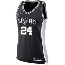 Load image into Gallery viewer, 24 - Hilliard San Antonio Spurs Women&#39;s Nike Custom Personalized Icon Swingman Jersey - Black
