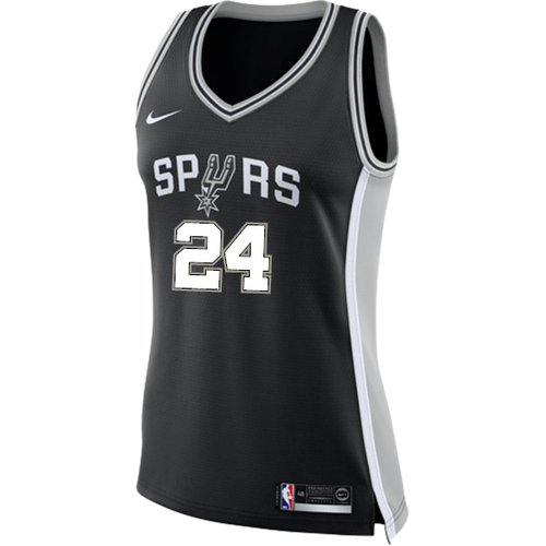 24 - Hilliard San Antonio Spurs Women's Nike Custom Personalized Icon Swingman Jersey - Black