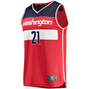 21 - Men's Fanatics Branded Dwight Howard Red Washington Wizards Fast Break Replica Jersey – Icon Edition-Red