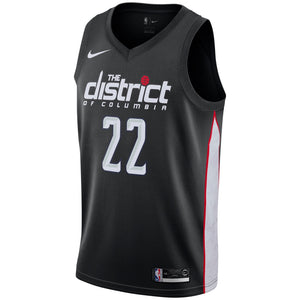 22 - Men's Nike Otto Porter Black Washington Wizards City Edition Swingman Jersey - Black