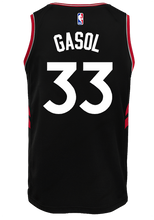 Load image into Gallery viewer, 33 - Raptors Adult Swingman Statement Jersey - Gasol - Black