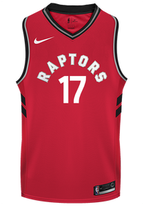 17 - Raptors Men's Swingman Icon Mandarin Jersey - Lin - Red