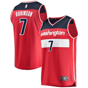 07 - Youth Fanatics Branded Devin Robinson Red Washington Wizards Fast Break Player Jersey - Icon Edition - Red