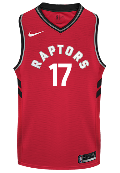 17 - Raptors Adult Swingman Icon Jersey - Lin - Red