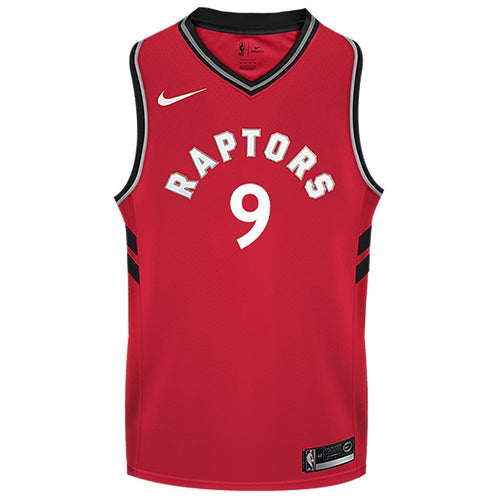 09 - Raptors Adult Swingman Icon Jersey - Ibaka - Red