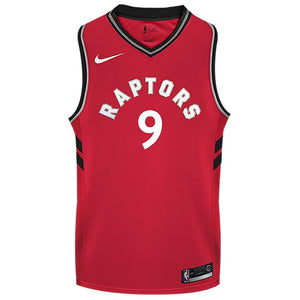 09 - Raptors Adult Swingman Icon Jersey - Ibaka - Red