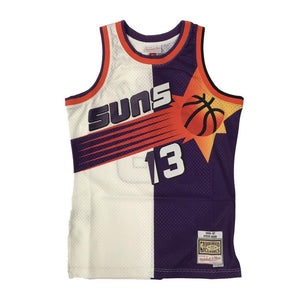 13 - Nba Phoenix Suns Steve Nash Mitchell & Ness Split Retro Swingman Jersey - White