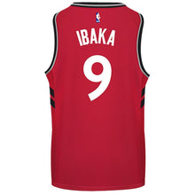 Load image into Gallery viewer, 09 - Raptors Adult Swingman Icon Jersey - Ibaka - Red